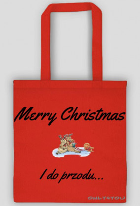 Torba Merry Christmas i do przodu only4you.cupsell.pl