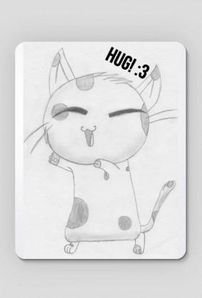Podkładka pod mysz [My Art] - [Kot: HUG! :3]