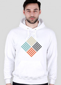 Bluza z kapturem || squares & triangles