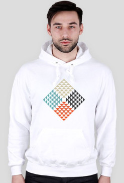 Bluza z kapturem || squares & triangles