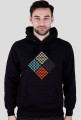 Bluza z kapturem || squares & triangles