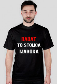 Koszulka męska Rabat to stolica Maroka