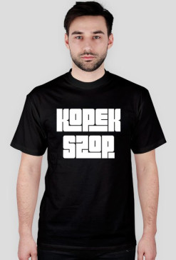 Kopek Szop - czarna, biały napis.