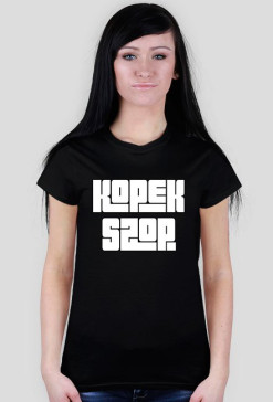 Kopek Szop - czarna, biały napis.