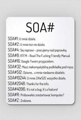 SOA# Podkładka
