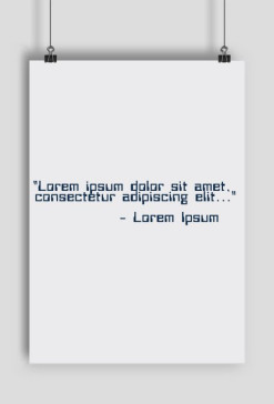 LoremIpsum Plakat