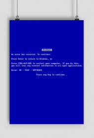 Blue Screen of Death Plakat Win98