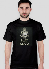 T-Shirt Męski ''KEEP CALM and PLAY CS:GO''