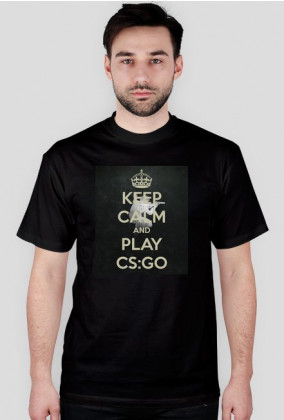 T-Shirt Męski ''KEEP CALM and PLAY CS:GO''