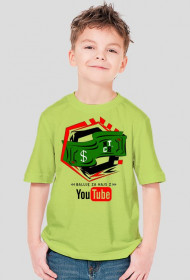 Baluję za hajs z YouTube v2 | Koszulka zielona | Dziecięca