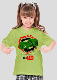 Baluję za hajs z YouTube v2 | Koszulka zielona | Dziecięca