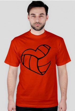 Kocham siatkówkę męska różne kolory czarny nadruk tshirt i love volleyball