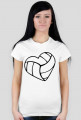 Kocham siatkówkę damska różne kolory czarny nadruk damski t-shirt i love volleyball
