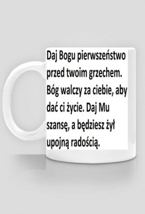 Kubek z przesłaniem