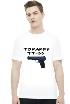 Koszulka męska, nadruk, napis: Tokarev, TT-33
