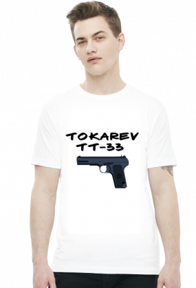 Koszulka męska, nadruk, napis: Tokarev, TT-33