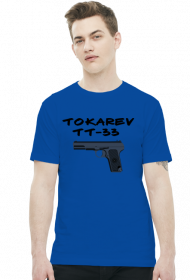 Koszulka męska, nadruk, napis: Tokarev, TT-33