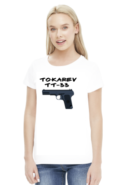 Koszulka damska, nadruk, napis: Tokarev, TT-33