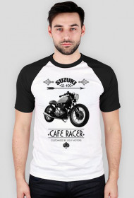 Cafe Racer Suzuki GS 400 Ugly Motors t-shirt  (baseball)