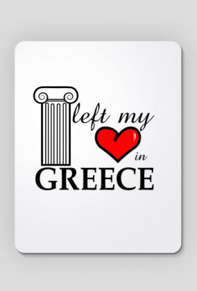 Podkładka pod mysz - I left my heart in Greece