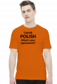 I speak polish czarny napis