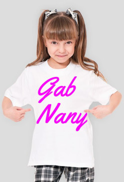 Koszula GabNany Różowy  Napis- MINI