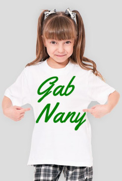 Koszula GabNany Zielony Napis- MINI