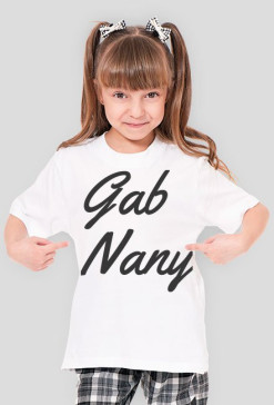 Koszula GabNany Szary Napis- MINI