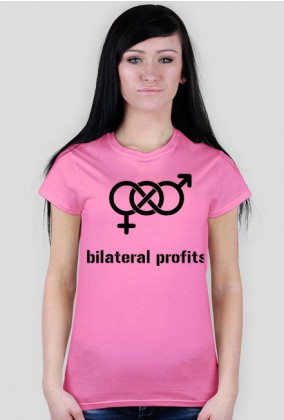 t-shirt damski BILATERAL PROFITS różowy