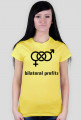 t-shirt damski BILATERAL PROFITS żółty