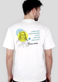 Koszulka Teresa z Avilla (biel męska)