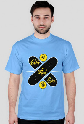 Męska Koszulka - Skateboard - Wszystkie Kolory