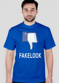 FakeLook koszulka niebieska