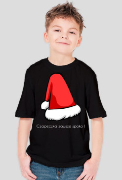 Czapeczka zawsze spoko ! - (koszulka dla dzieci, czarna)