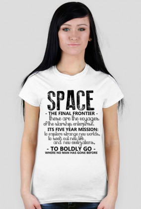 Space the final frontier - star trek t-shirt