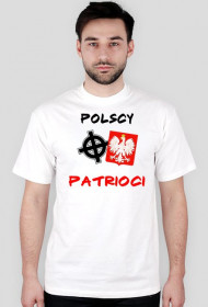 Koszulka Męska ,,POLSCY PATRIOCI'' Biała