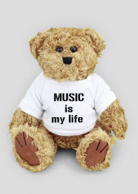MUSIC is my life TEDDY BEAR (01)