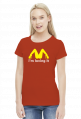 McDonalds Sex Loving It Women T-shirt Red