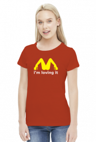 McDonalds Sex Loving It Women T-shirt Red