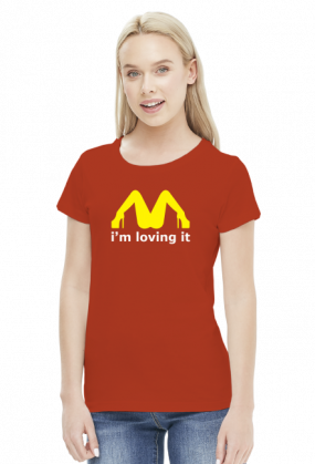 McDonalds Sex Loving It Women T-shirt Red