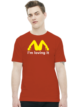 McDonalds Sex Loving It Men T-shirt Red
