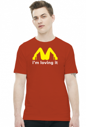 McDonalds Sex Loving It Men T-shirt Red