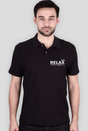 RelaxKLUB - polo męskie - czarna