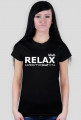 RelaxKLUB - koszulka damska - czarna