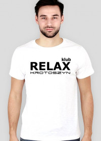 RelaxKLUB - koszulka SLIM męska - biała