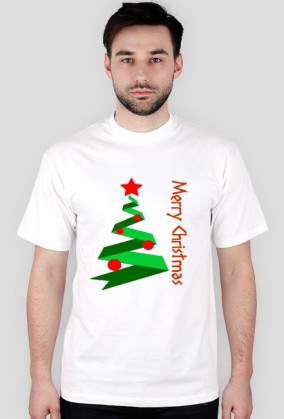Koszulka męska czarna Merry Chrismas