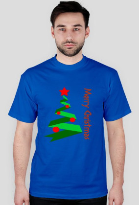 Koszulka męska czarna Merry Chrismas