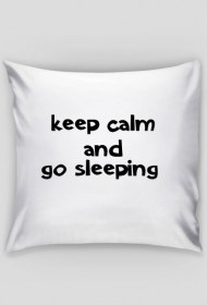 Poduszka z napisem "keep calm"