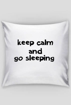 Poduszka z napisem "keep calm"