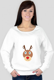 bluza z głową renifera